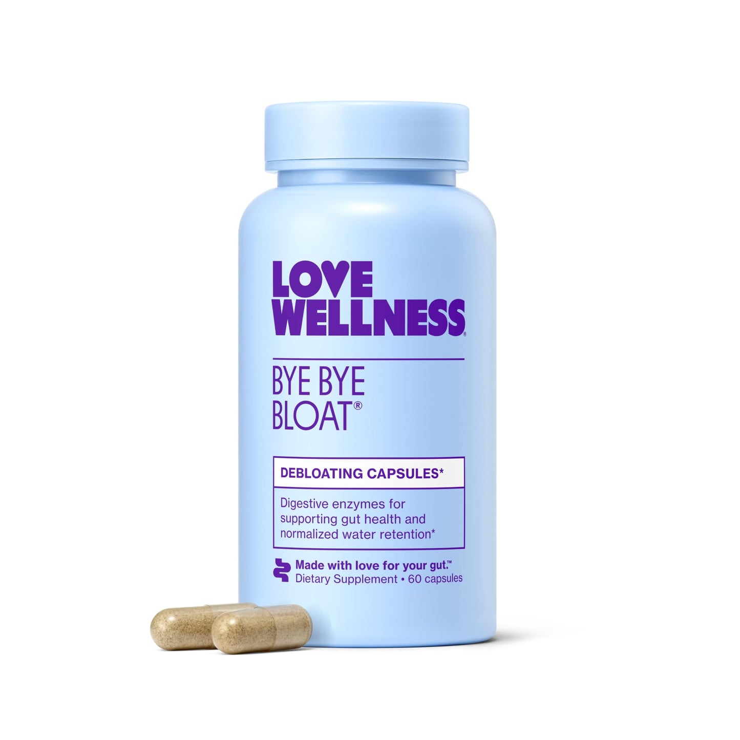 Love Wellness Bye Bye Bloat | Digestive Enzymes for Fast Acting Bloating Relief for Women | Helps Reduce Water Retention & Gas Relief | Supports Digestive Health with Fenugreek & Dandelion | 60 Count Love Wellness buy supplements Au