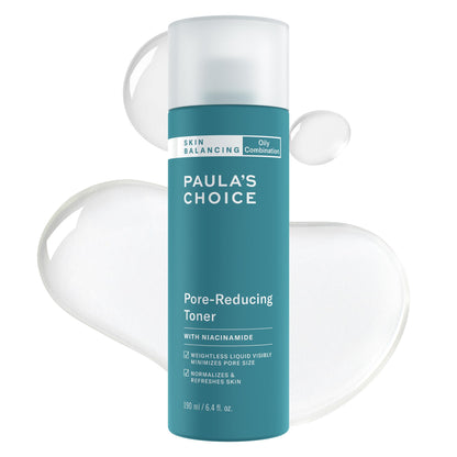Paula's Choice Skin Balancing Pore-Reducing Face Toner with Niacinamide, for Oily Skin & Combination, Minimizes Large Pores,