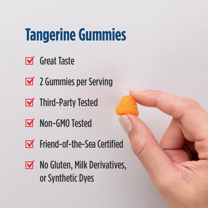 Nordic Naturals Nordic Omega-3 Gummies, Tangerine - 120 Gummies - 82 mg Total Omega-3s with EPA & DHA - Non-GMO - 60 Servings Nordic NaturalsBuy Supplements Australia