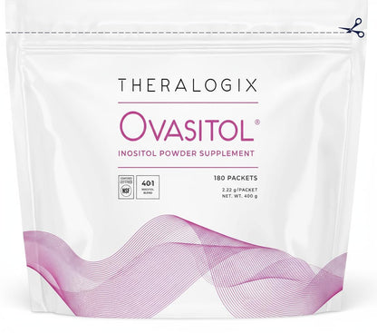 Theralogix Ovasitol Inositol Powder Packets - 90-Day Supply - Myo-Inositol & D-Chiro Inositol for Hormone Balance & Ovarian Function Support