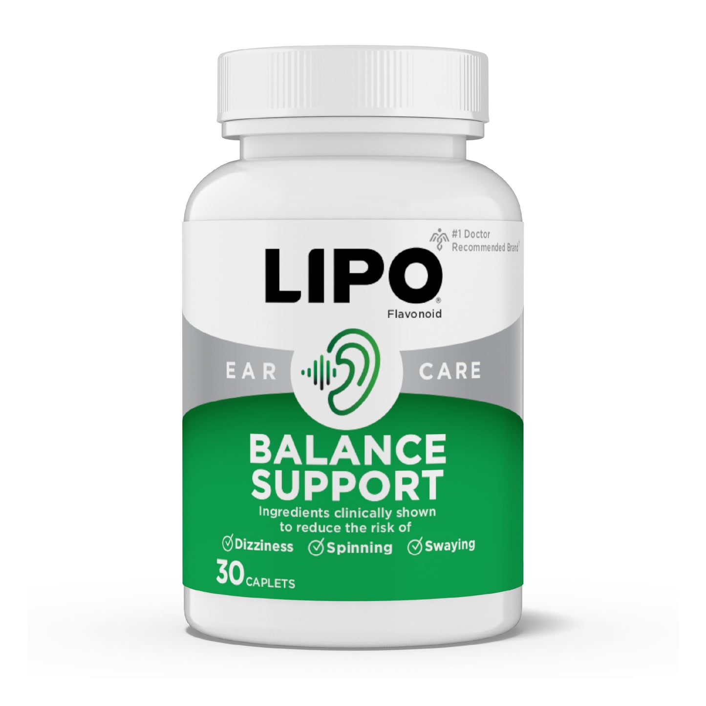 Lipo-Flavonoid for Vertigo & Dizziness Relief, Clinically Tested Formula with Ginkgo Biloba, Vitamin D, & Vitamin B Complex
