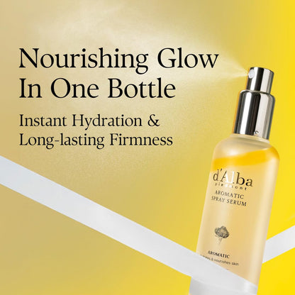 d'alba Piedmont Italian White Truffle First Aromatic Spray Serum, Fragrant VEGAN Glowy Antioxidant Face Mist