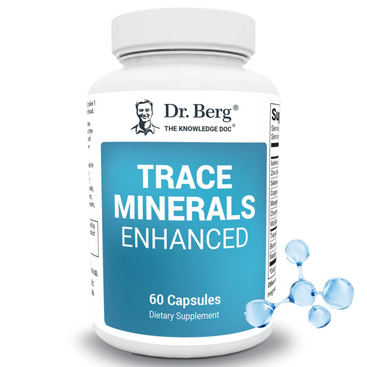 Dr. Berg Trace Minerals Enhanced Complex - Complete with 70+ Minerals Including 10 mg of Zinc - Dietary Supplement - 60 Capsules Dr. Berg NutritionalsBuy Supplements Australia