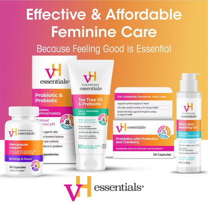 vH essentials Probiotics with Prebiotics and Cranberry Feminine Health Supplement - 60 Capsules