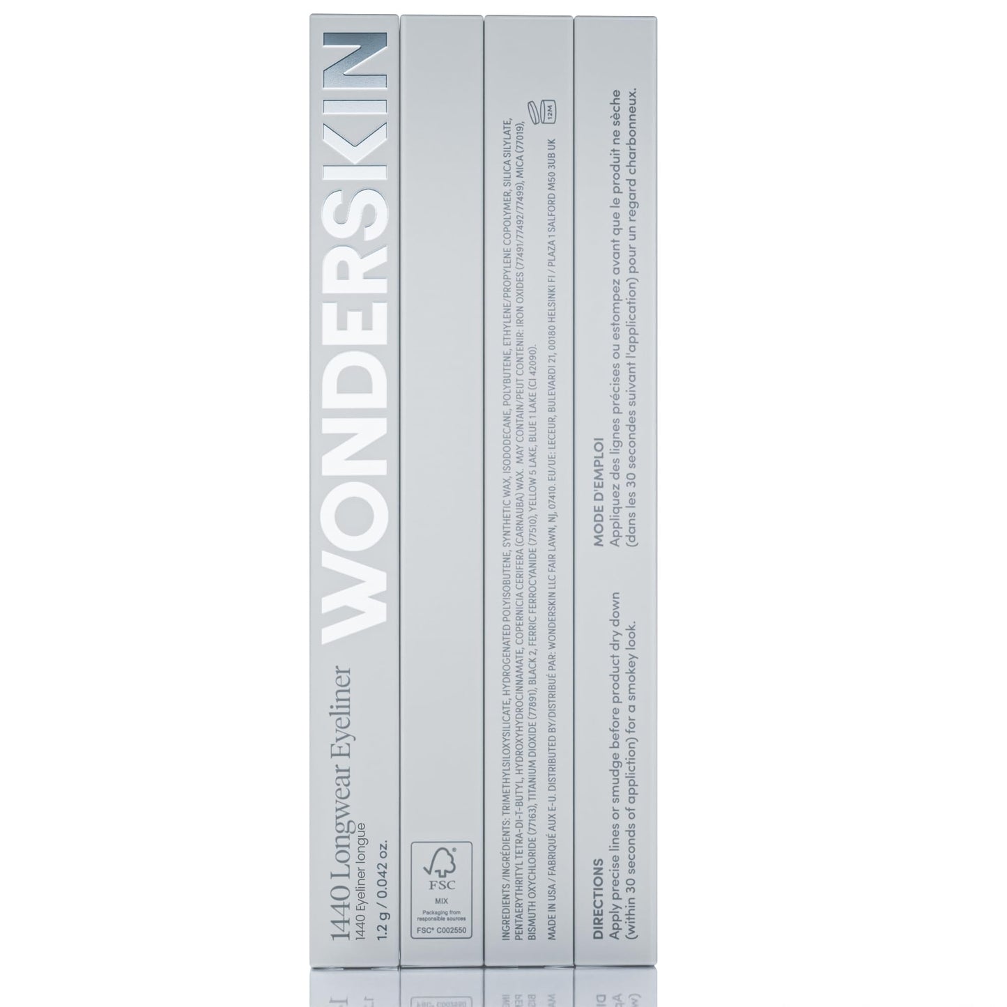 Wonderskin Eyeliner Pencil, 1440 Longwear Brown Eyeliner Pencil - Waterproof, Sharpenable & Smudge Proof (Kalamata)