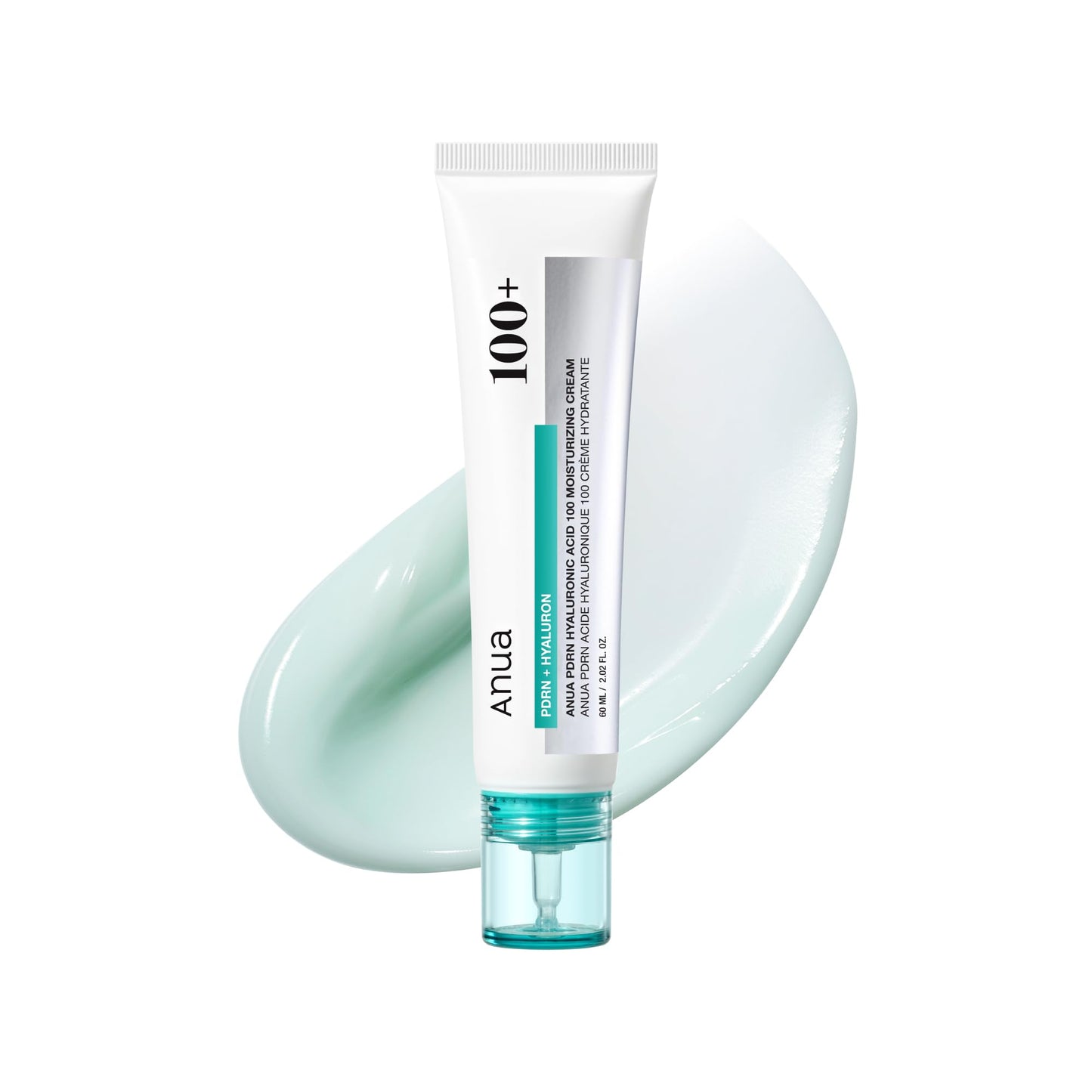 Anua PDRN Hyaluronic Acid 100 Moisturizing Cream, Lightweight, Non-Greasy Hydrating Face Moisturizer with Salmon DNA for Glass Skin, Korean Skincare (2.02 fl oz) ANUABuy Supplements Australia