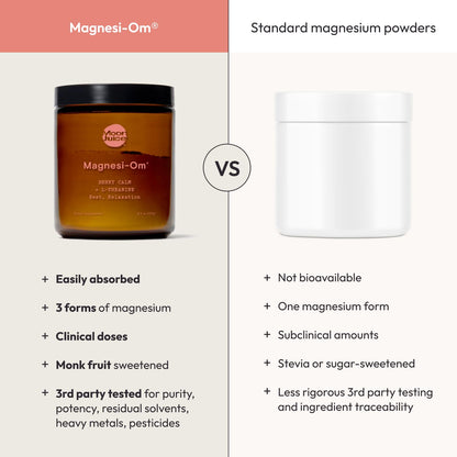 Moon Juice Magnesi-Om Magnesium Powder Supplement - Chelated Magnesium Complex + L-Theanine Blend for Rest, Relaxation & Regularity