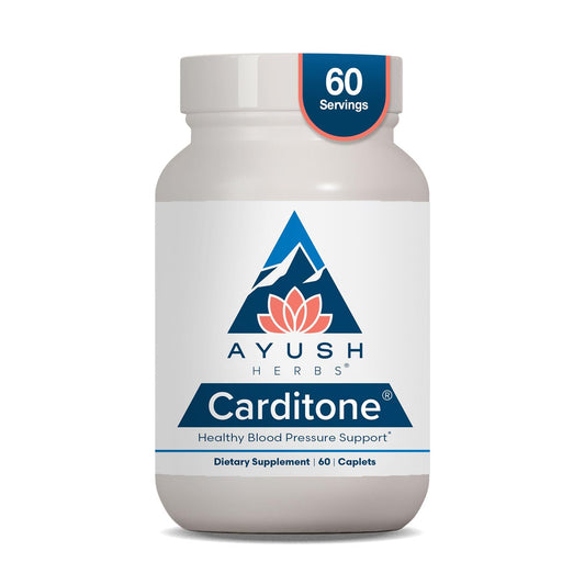 Ayush Herbs Carditone - Natural Heart Health Supplement for Women & Men, BP Formula, Holistic Heart Support with Rauwolfia, Arjuna, Calcium