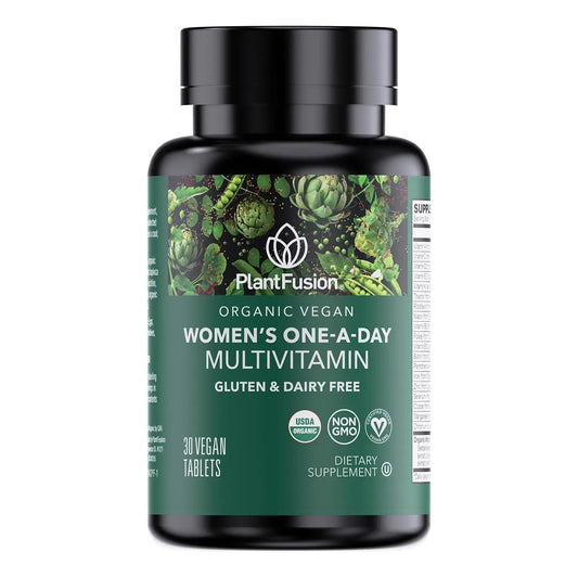 PlantFusion Organic Multivitamin for Women - One Daily Whole Food Blend Women's Multivitamin - Vegan PlantFusion