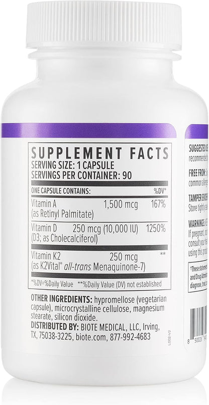 Biote Nutraceuticals - ADK 10 - Immunity + Cardiovascular (90 Capsules)
