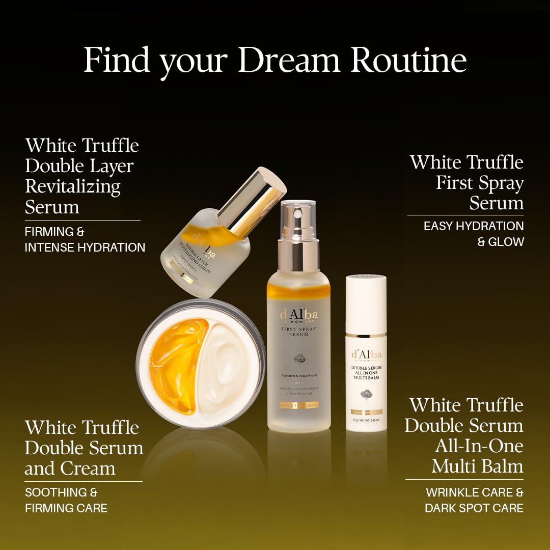 d'alba Piedmont White Truffle Double Serum All-in-one Multi Balm, Stick Balm, Vegan Skincare with Vitamin C and Vegan Collagen, 3-in-1 Anti Wrinkle, Eye Treatment, Dark Spot Remover d'alba PiedmontBuy Supplements Australia