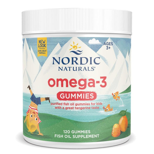 Nordic Naturals Nordic Omega-3 Gummies, Tangerine - 120 Gummies - 82 mg Total Omega-3s with EPA & DHA - Non-GMO - 60 Servings Nordic NaturalsBuy Supplements Australia