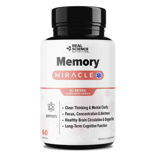Real Science Nutrition Offers Memory Miracle – Brain and Memory Support Supplement for Focus, Mental Clarity & Brain Health – Nootropic Brain Booster with Nitric Oxide – 60 Capsules Real Science NutritionBuy Supplements Australia