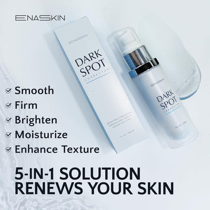 Enaskin Dark Spot Set - Serum & Soap Bars: Hyperpigmentation Body Treatment for Freckles Melasma Age Spot Sun Spot - Dark Spots Corrector Serum