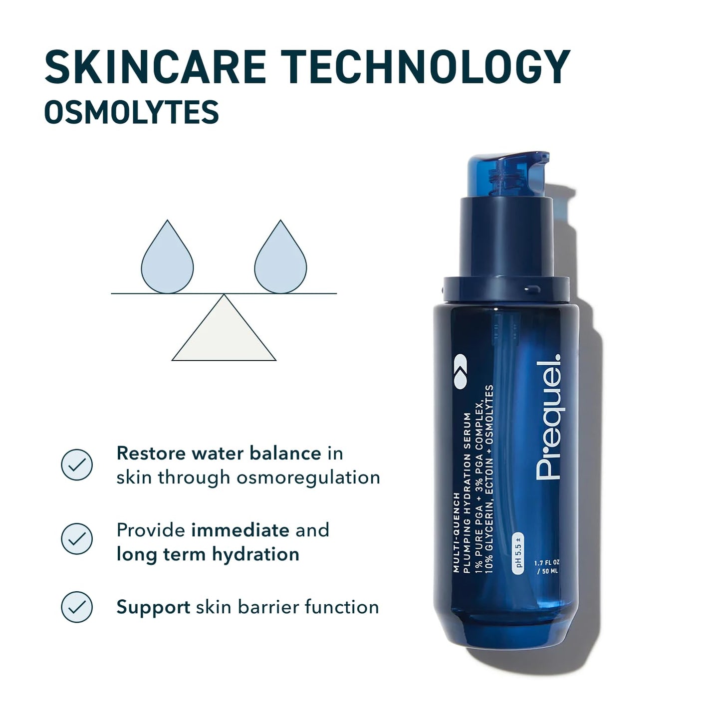 Prequel Skin Multi-Quench Plumping Hydration Serum for Face. Intensive Hydrating Facial Serum for Women with PGA Complex and Moisture-Binders. Deep Moisturizing for Dry and Sensitive Skin, 1.7oz PrequelBuy Supplements Australia