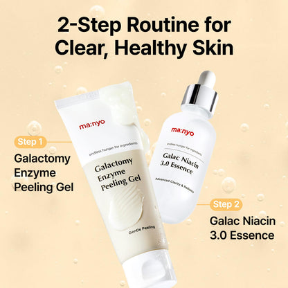 MANYO Galactomy Enzyme Peeling Gel, Face and Body Scrub, Dead Skin Remover, Blackhead Remover, Korean Exfoliating Gel
