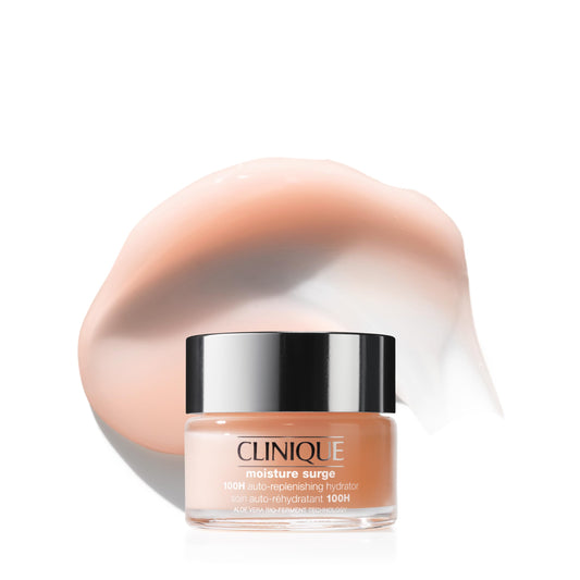 Clinique Moisture Surge 100H Auto-Replenishing Hydrator Oil Free Face Moisturizer | With Hyaluronic Acid, Aloe Bioferment and Vitamins C + E