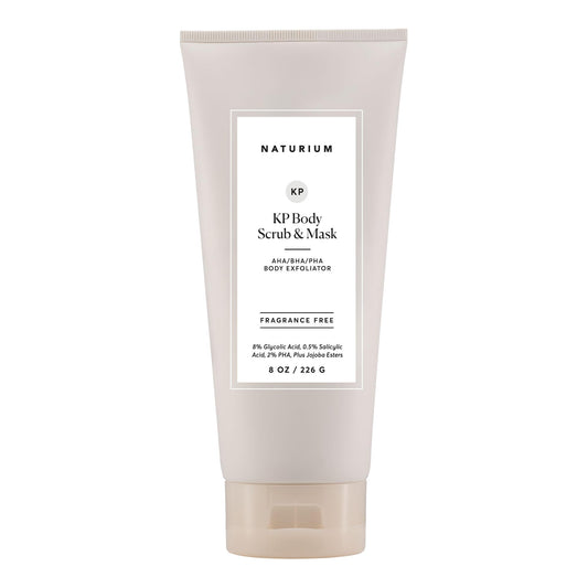 Naturium KP Body Scrub & Mask for Keratosis Pilaris, Bump Eraser Shower Scrub & Exfoliator for Skin, 8 oz