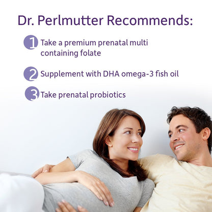Garden of Life Dr. Formulated Probiotics Once Daily Prenatal - Acidophilus and Bifidobacteria Probiotic Support for Mom and Baby – Shelf Stable - Gluten, Dairy
