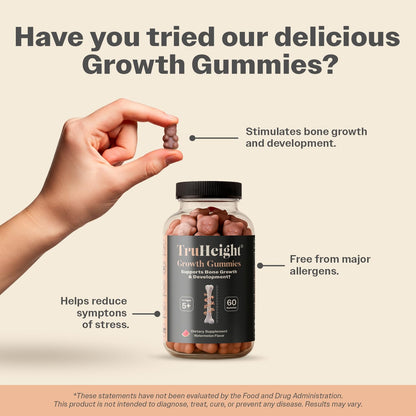 TruHeight Growth Gummies (Watermelon) Tall Nutrition for Natural Growth Supplement for Kids & Teens - Vitamin D, K, Calcium & Ashwagandha, Bone Strength Vitamins D3 K2, Picky Eater, Taller Ages 5+ ProHeightBuy Supplements Australia