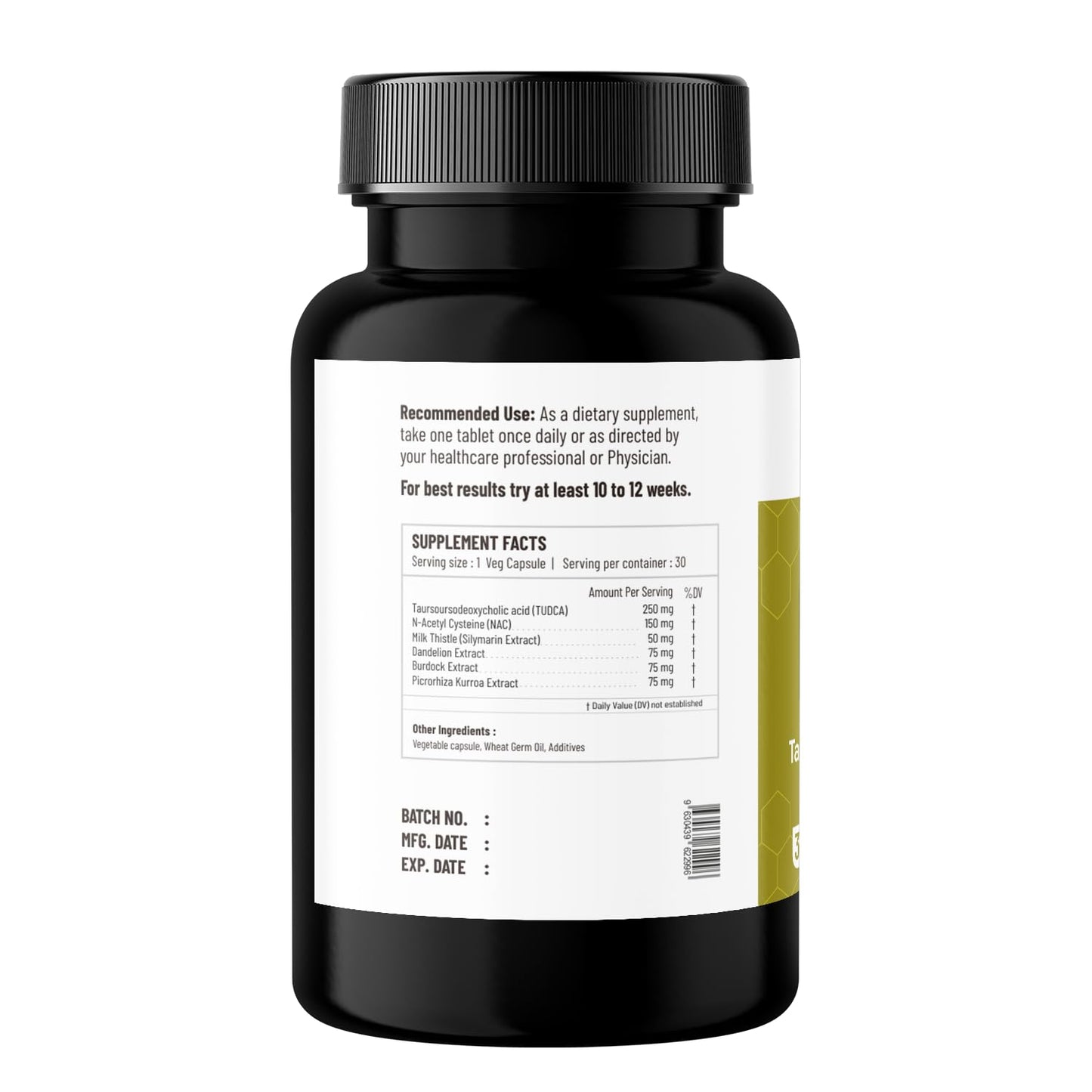 Onpharno TUDCA Advance – 250mg TUDCA, NAC, Milk Thistle, Dandelion, Burdock & Picrorhiza Extract – 30 Liquid-Filled Veg Capsules