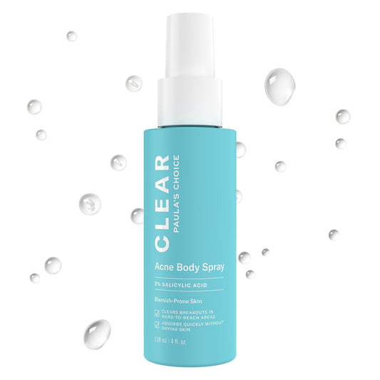 Paula's Choice CLEAR Exfoliating Back & Body Acne Spray, Bacne Spray with 2% BHA Salicylic Acid Back Acne Treatment for Clogged Pores