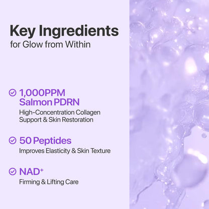 numbuzin No.9 NAD+ Salmon PDRN Glow Boosting Toner, Hydrating & Firming Toner for Wrinkles, Fine Lines & Dull Skin