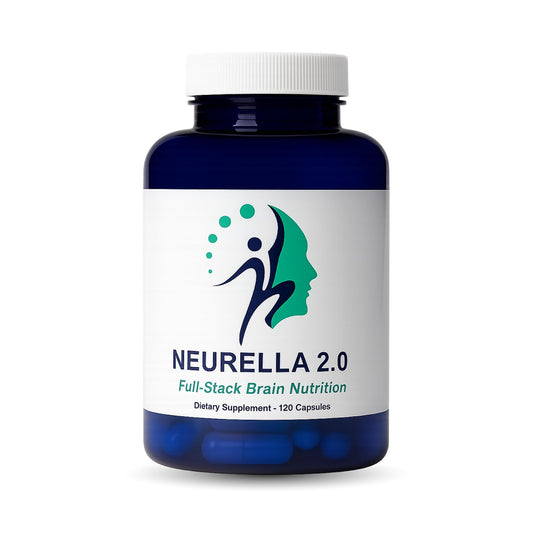 Neurella 2.0 Nootropic Brain Supplement – Adult Cognitive Health & Neuro Support, Brain Supplements for Memory and Focus with NAC Supplement, Ashwagandha & B12 Vitamins for Women & Men, 120 Capsules NeurellaBuy Supplements Australia