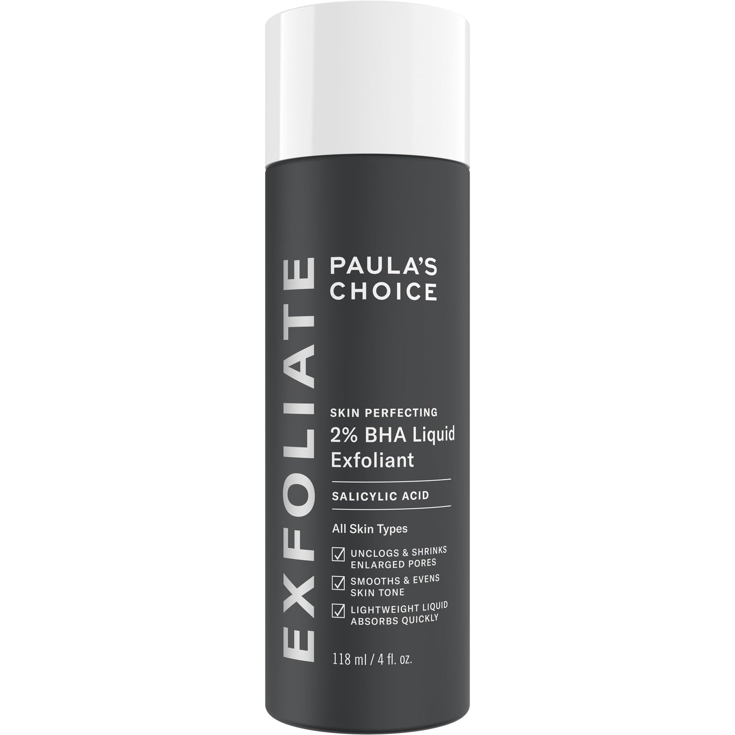 Paulas Choice--SKIN PERFECTING 2% BHA Liquid Salicylic Acid Exfoliant--Facial Exfoliant for Blackheads, Enlarged Pores, Wrinkles & Fine Lines, 4 oz Bottle Paula's ChoiceBuy Supplements Australia