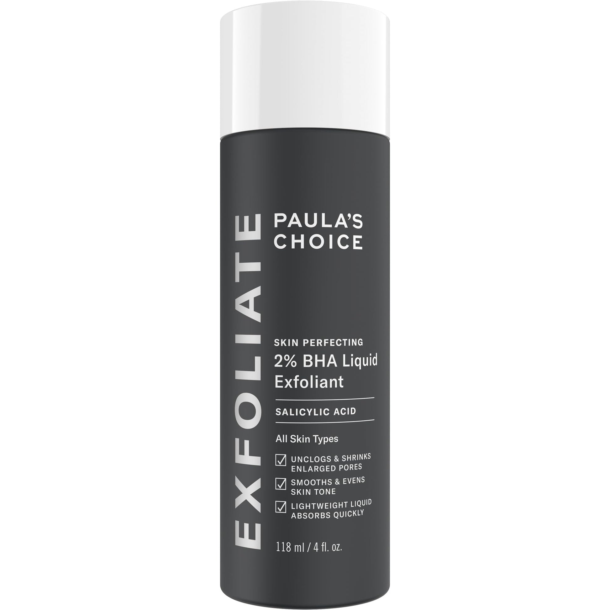 Paulas Choice--SKIN PERFECTING 2% BHA Liquid Salicylic Acid Exfoliant--Facial Exfoliant for Blackheads, Enlarged Pores, Wrinkles & Fine Lines, 4 oz Bottle Paula's ChoiceBuy Supplements Australia