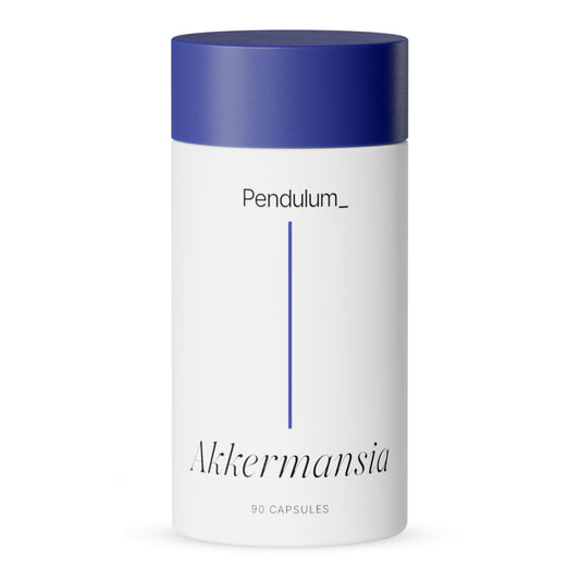 Pendulum Akkermansia Probiotic with Prebiotic Fiber - Delayed Release Capsules, Third-Party Tested, Authentic 100M AFU Live Strain for Gut Health