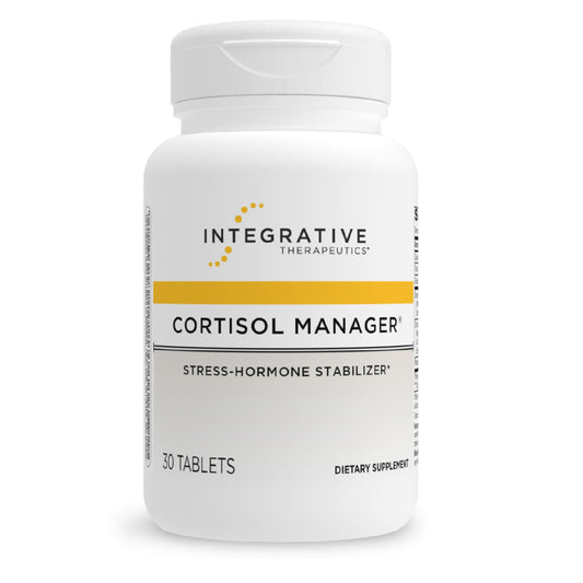 Integrative Therapeutics Cortisol Manager - Balance Cortisol & Support Relaxation for Restful Sleep* - Includes Ashwagandha & L-Theanine for Confidence with Less Stress* - 30 Tablets (15 Servings) Integrative Therapeutics buy supplements Au