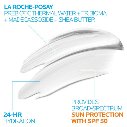La Roche-Posay Cicaplast Balm B5 UV SPF 50, Vitamin B5 + Shea Butter + Tribioma + Madecassoside + Zinc Oxide Sunscreen
