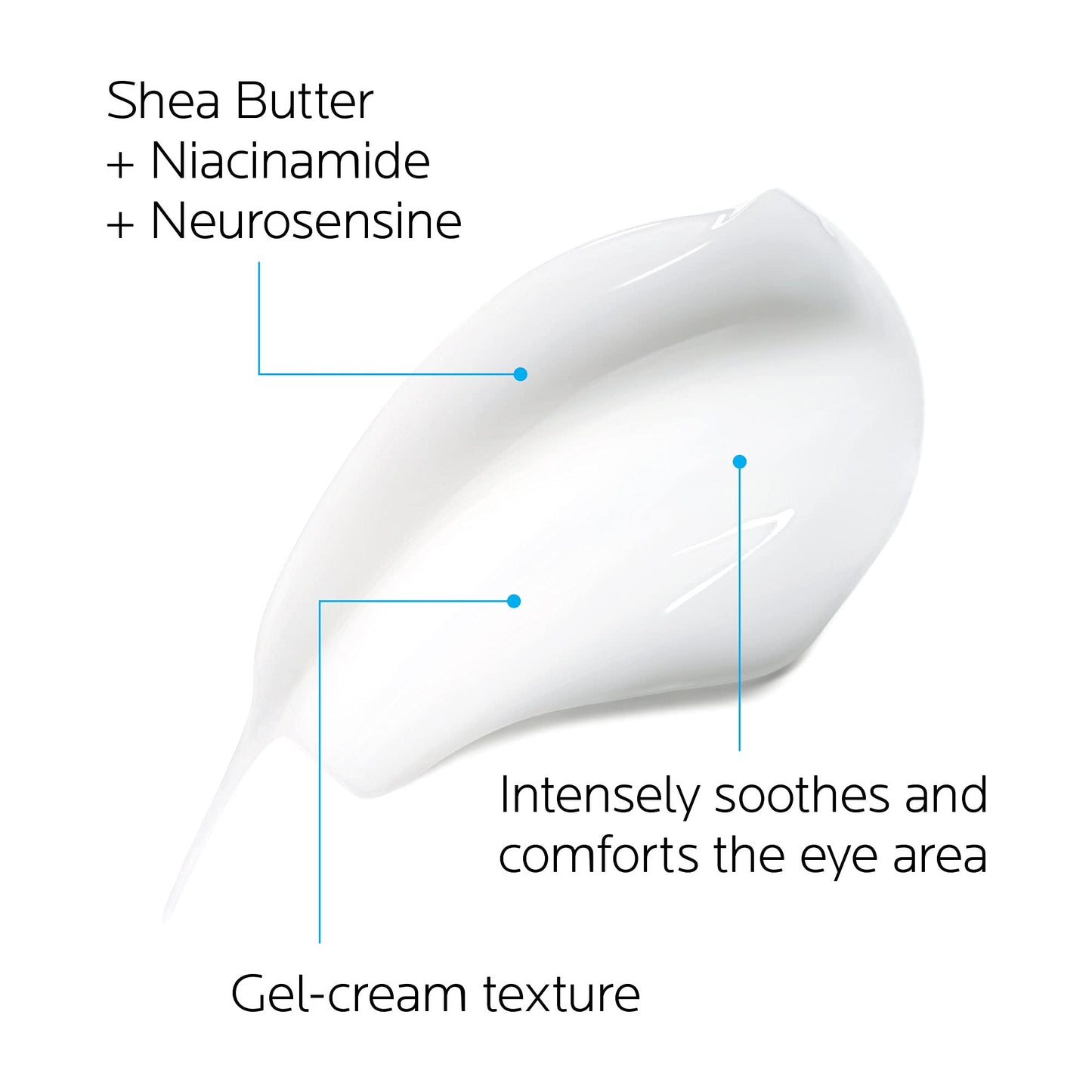 La Roche-Posay Toleriane Dermallergo Eye Cream Soothing Repair Moisturizer, Soothes and Comforts Sensitive Skin