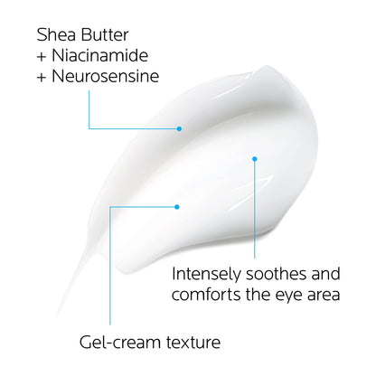 La Roche-Posay Toleriane Dermallergo Eye Cream Soothing Repair Moisturizer, Soothes and Comforts Sensitive Skin