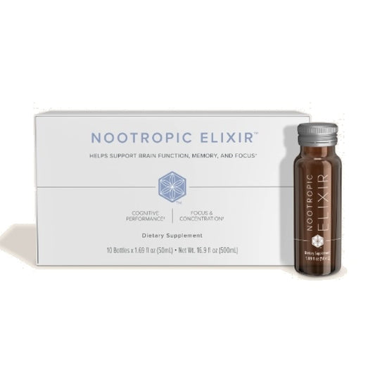 Isagenix Nootropic Elixir- Brain Health & Focus Supplement - Liquid Supplement with Green Tea Extract to Support a Healthy Mindset - 1.69 Oz Bottles (10 Count) IsagenixBuy Supplements Australia