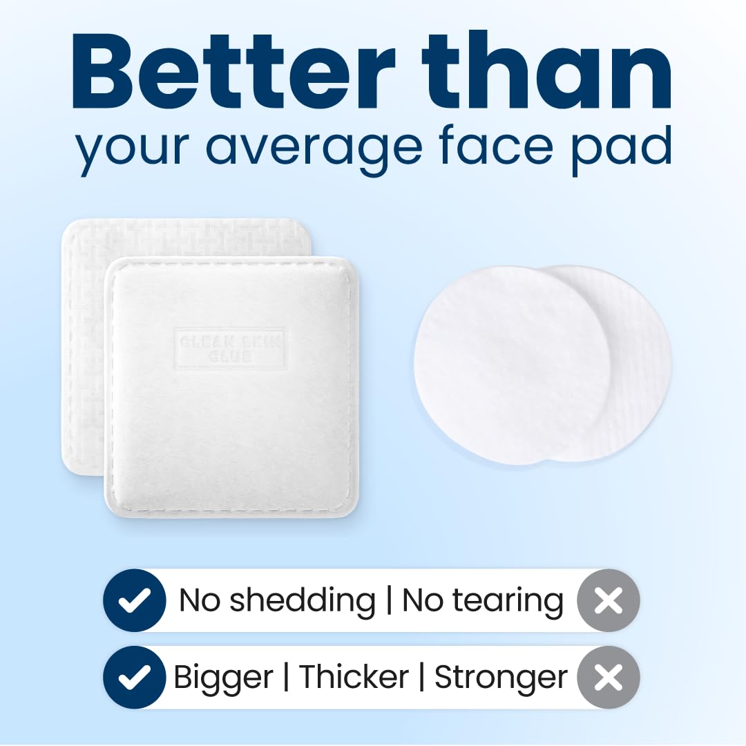 Clean Skin Club Clean² Pads 2.0 [NEW & Improved Edges] Guaranteed Not to Shed & Tear, Unique Triple Layers, Textured Side & Ultra Soft Side