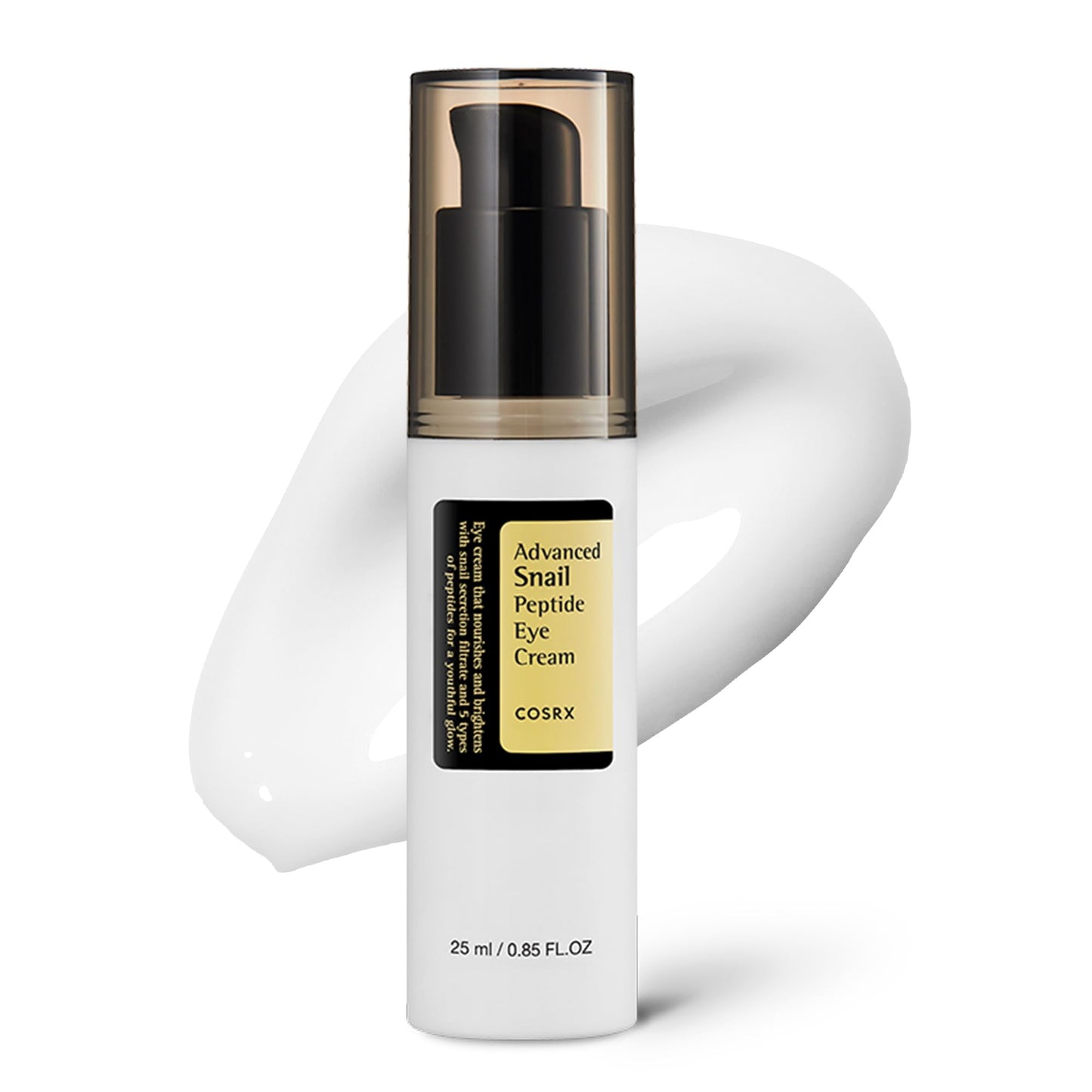 COSRX Snail Mucin Peptide Under Eye Cream, 0.84 fl oz, 73.7% Snail Mucin and Niacinamide, Eye Care