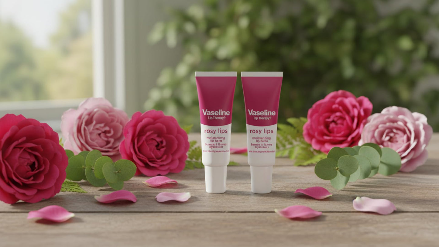 Vaseline Lip Therapy Rosy Lips Moisturizing Lip Balm - Twin Pack (2-Pack) VaselineBuy Supplements Australia