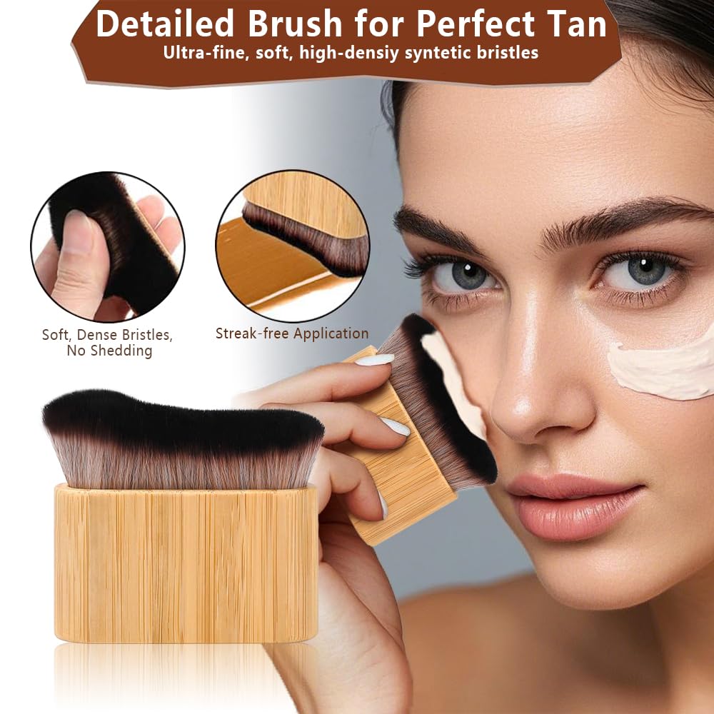 4 in 1 Luxury Velvet Tanning Mitt Self Tanning Mitt Applicator Self Tanner Brush Self Tanner Back Applicator