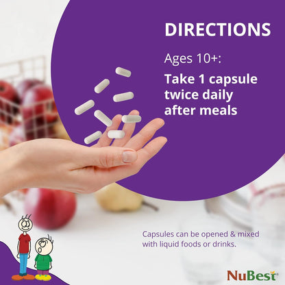 NuBest Tall 10+ Premium Bone Strength Formula, Enhanced Immunity and Overall Health for Age 10+ with Calcium, Vitamin D3, Vitamin K2, and Multivitamins | 60 Capsules | 1 Month Supply NuBestBuy Supplements Australia
