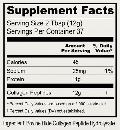 Anthony's Collagen Peptide Powder, 1 lb, Pure Hydrolyzed, Gluten Free, Keto and Paleo Friendly, Grass Fed