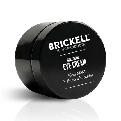 Brickell Men's Restoring Under Eye Cream for Men, Natural and Organic Anti Aging Eye Balm To Reduce Puffiness, Wrinkles, Dark Circles