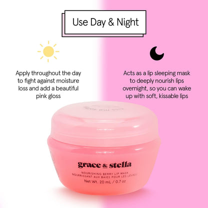 grace & stella Award Winning Lip Butter - Hydrating Lip Balm - Nourishing Lip Mask (1-pack) Travel Essentials, Travel Size Toiletries