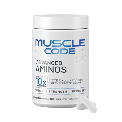 NAUTILUS Muscle Code Essential Amino Acid Capsules – Muscle Synthesis & Repair & Strength – Unflavored – 30 Servings – Clinically Studied – 0g Sugar, Keto, Vegan, Gluten Free, Dairy Free NAUTILUSBuy Supplements Australia