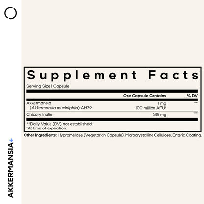Codeage Akkermansia Muciniphila Probiotic Supplement - 3-Month Supply of Akkermansia & Chicory Inulin - Daily Synbiotic Probiotic Chicory Root - 100 Million AFUs - Gluten-Free - 90 Capsules CodeageBuy Supplements Australia