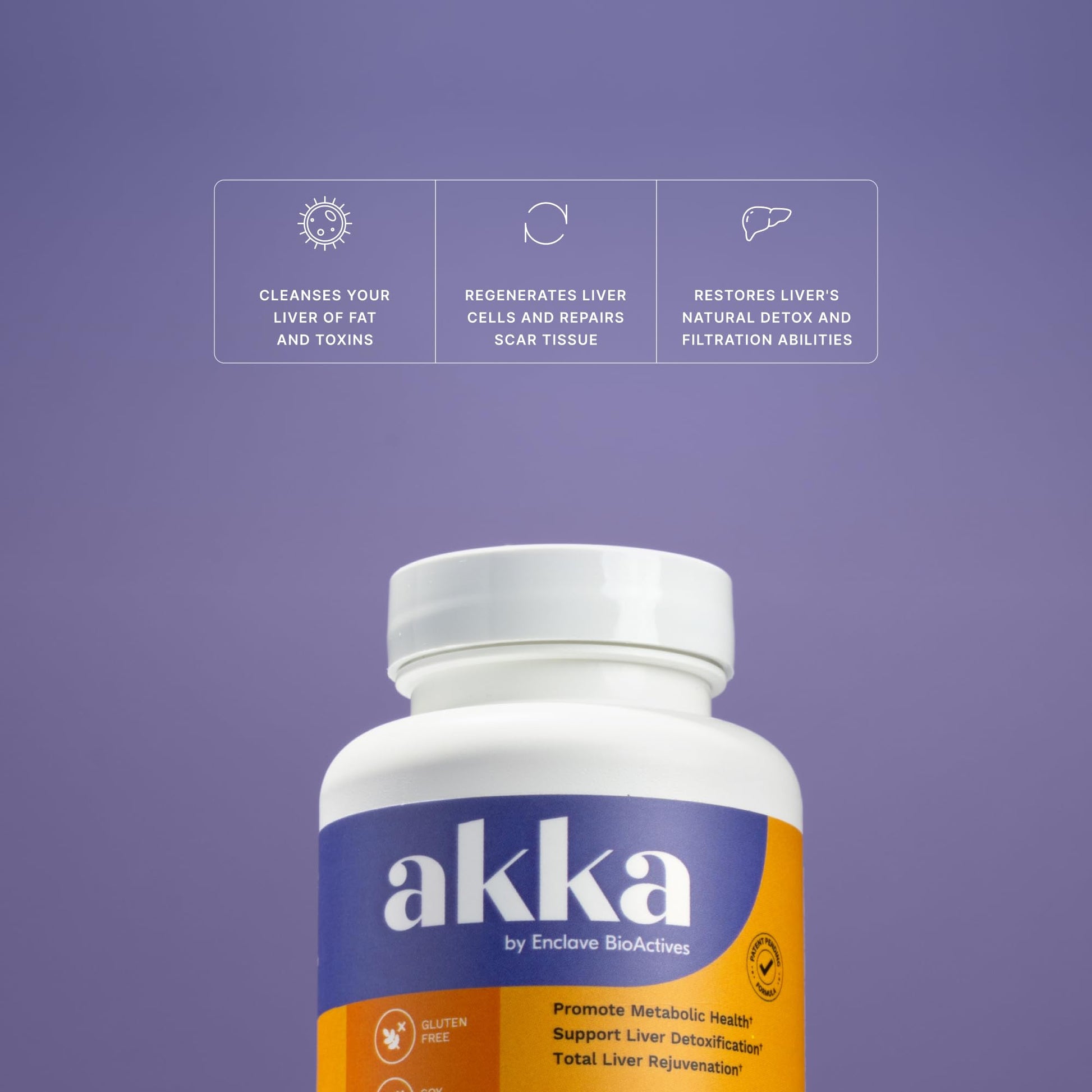 AKKA Premium Liver Cleanse Detox & Repair Superbiotic - Supports Liver Health & Function, Boosts Energy, Digestion & Metabolism with Bioavailable Pasteurized Akkermansia, Non-GMO, Gluten-Free, 60 Caps AKKABuy Supplements Australia