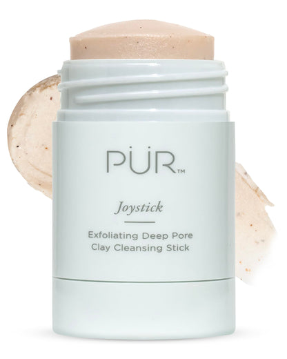 PÜR MINERALS Face Clay Mask Stick - Exfoliating Deep Cleanser Joystick Clay Mask for Pores & Blackheads - Facial Cleanser Skincare with Moroccan Clay