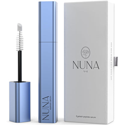 NUNA Eyelash Growth Support Serum 6ml – Eye Lash and Eyebrow Enhancing Serum for Women & Men with Biotin - Korean Multi Peptide & Natural Extracts