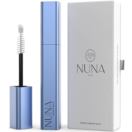 NUNA Eyelash Growth Support Serum 6ml – Eye Lash and Eyebrow Enhancing Serum for Women & Men with Biotin - Korean Multi Peptide & Natural Extracts